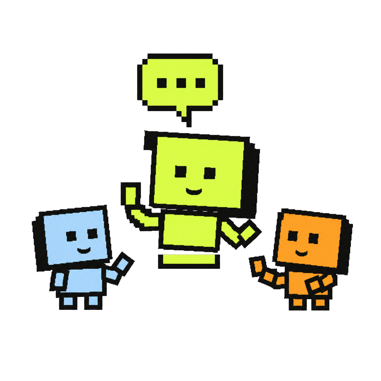Pixel robot team